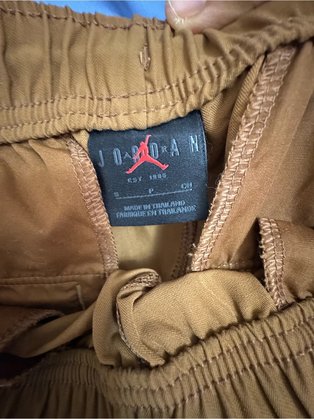 Jordan Men's Brown Joggers with White Jumpman